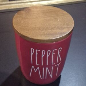 Rae Dunn Red Artisan Canister with Lid